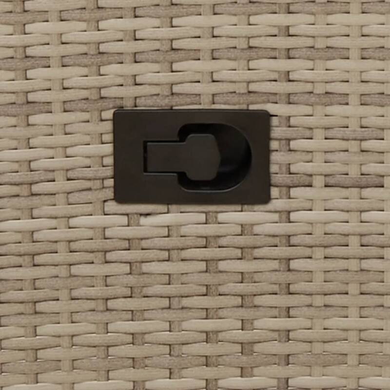 vidaXL Reclining Patio Chairs with Cushions Armchair Outdoor Seating Poly Rattan - 23.2 x 22.0 x 36.2