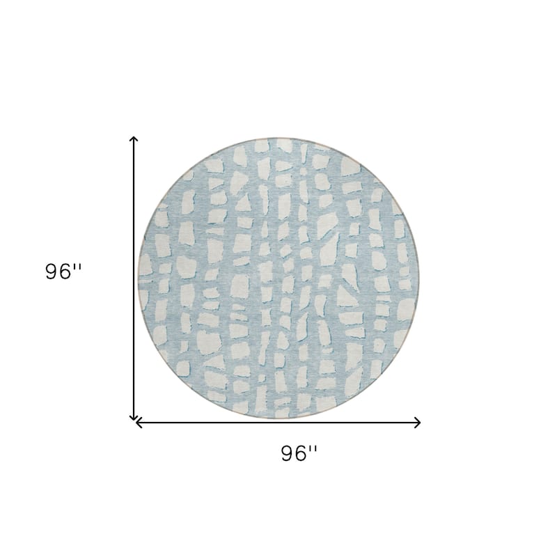 HomeRoots Abstract Transitional Rectangle Outdoor Rug