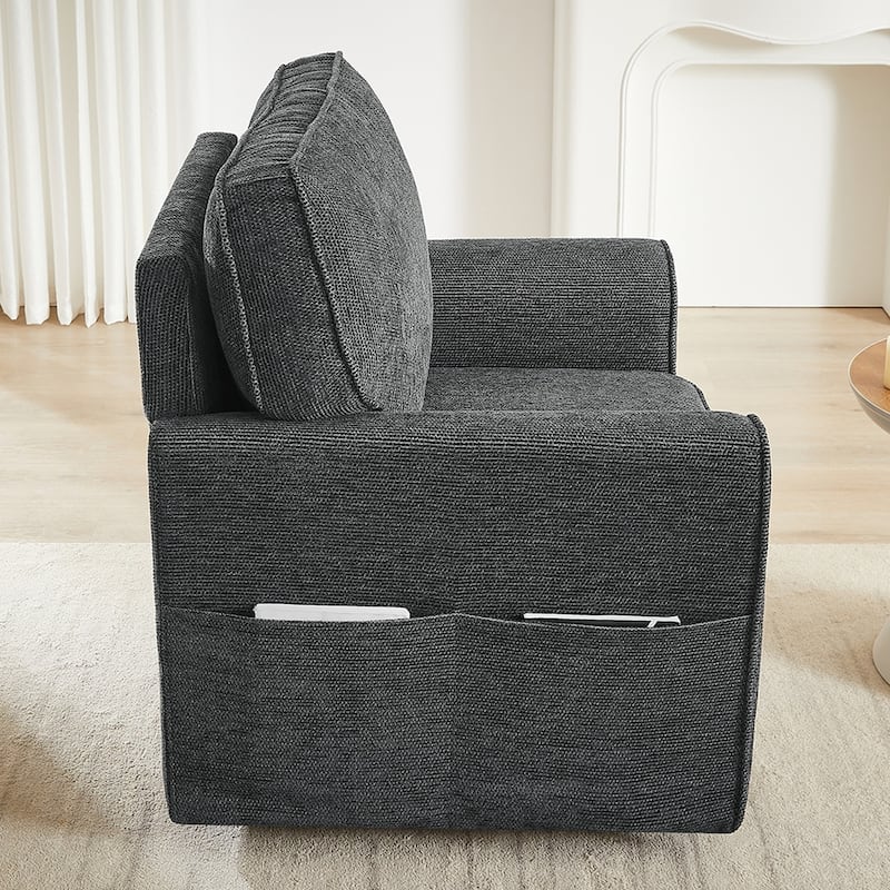 360°Swivel Chair Accent Barrel Armchair