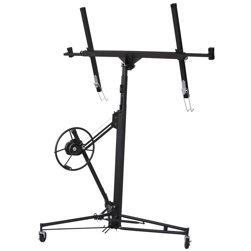 Drywall Panel hoist Drywall Lift Rolling Panel Hoist Jack Lifter 16ft black color