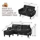 preview thumbnail 4 of 8, 3 Piece Corduroy Living Room Sets including Sofa,Storage Ottoman and Loveseat
