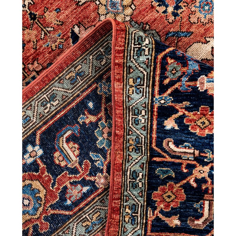 Serapi One-of-a-Kind Hand-Knotted Area Rug - Orange - 8' 0" x 10' 1"