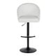 preview thumbnail 19 of 84, Porch & Den Livesey High Back Adjustable Bar Stool with Rounded T Footrest (Set of 2)
