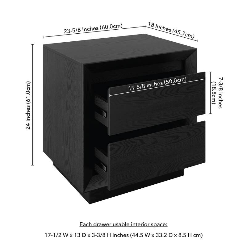 Emmett 24" Wide Rectangular Nightstand