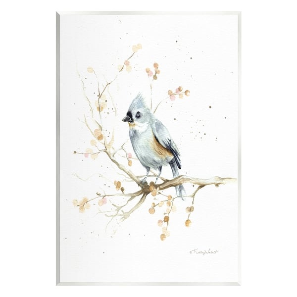 slide 2 of 6, Stupell Blue Jay Perched Nature Wall Plaque Art Design by Kelley Talent 10 x 15