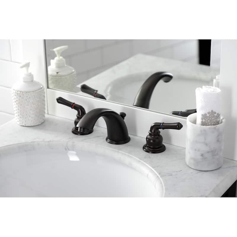 Magellan Deck Mount Widespread Bathroom Faucet with Brass Pop-Up