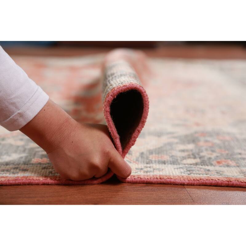 Hand Knotted Oriental 100% Wool Carpet Transitional All-Over Oranges & Rust Oushak Area Rug - 10' 2'' X 8' 3''