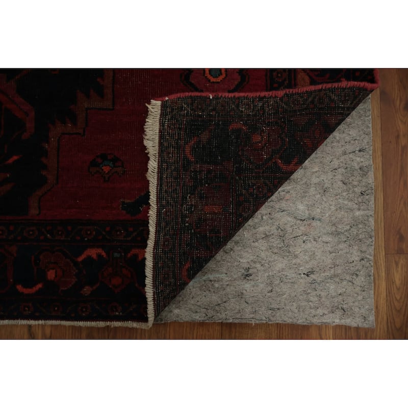 Hand Knotted Oriental 100% Wool Carpet Traditional Floral Navy Blue & Blues Zanjan Area Rug - 6' 6'' X 3' 11''