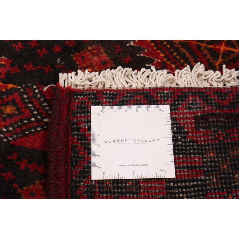 ECARPETGALLERY Hand-knotted Royal Baluch Black, Red Wool Rug - 3'5 x 6'3