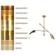 preview thumbnail 18 of 45, Modern Multi-Light Large Black Gold Sputnik Chandelier Metal Pendant Lights for Dining Room