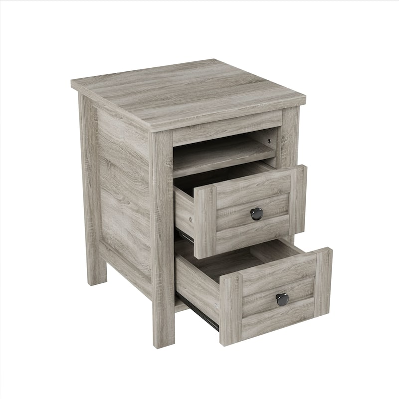 Farmhouse Wooden Nightstand