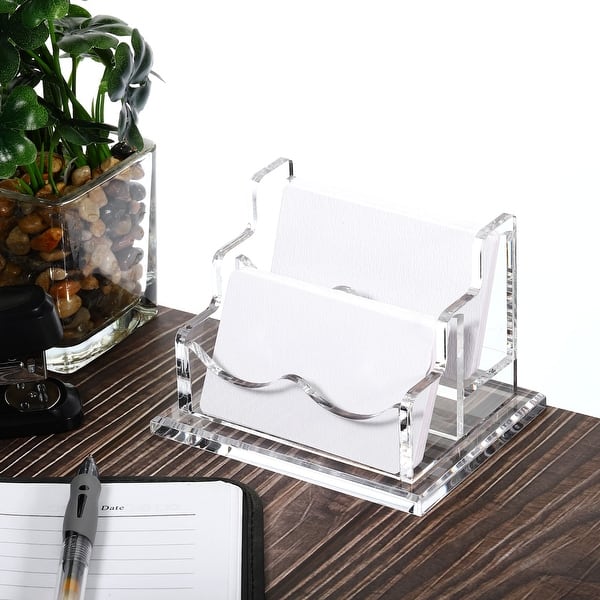 Business Card Holder Acrylic 2 Slots Desktop Name Cards Display Stand - Clear - Bed Bath & Beyond - 37255281 Business Card Holder Acrylic 2 Slots Desktop Name Cards Display Stand - Clear - Bed Bath & Beyond - 37255281