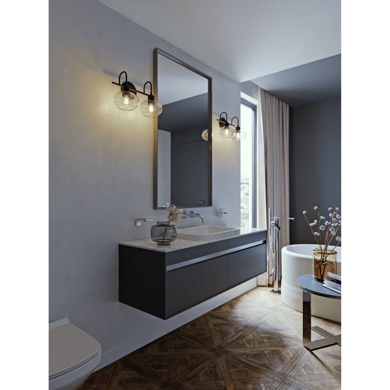 AFX Laney 15'' Vanity Light - Medium Base - Black