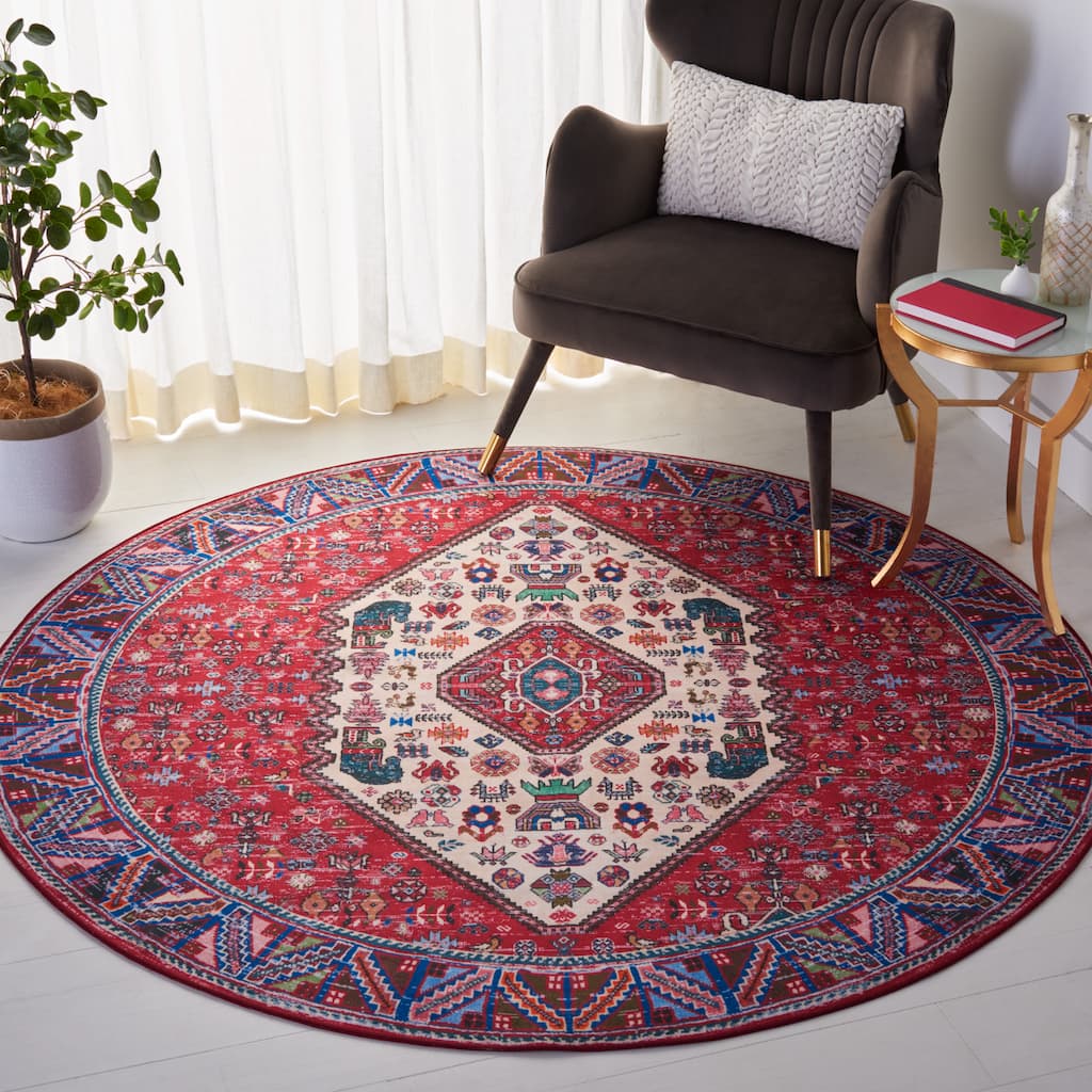 SAFAVIEH Tucson Machine Washable Slip Resistant Eilish Boho Oriental