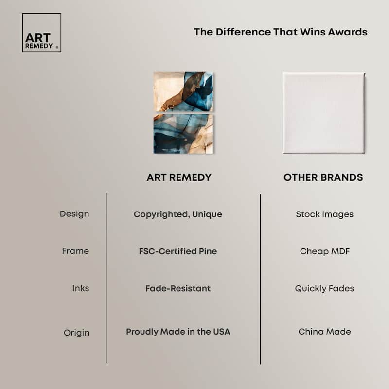 Glitch Aesthetic I Canvas Set of 2 by Art Remedy, Gallery Wrapped