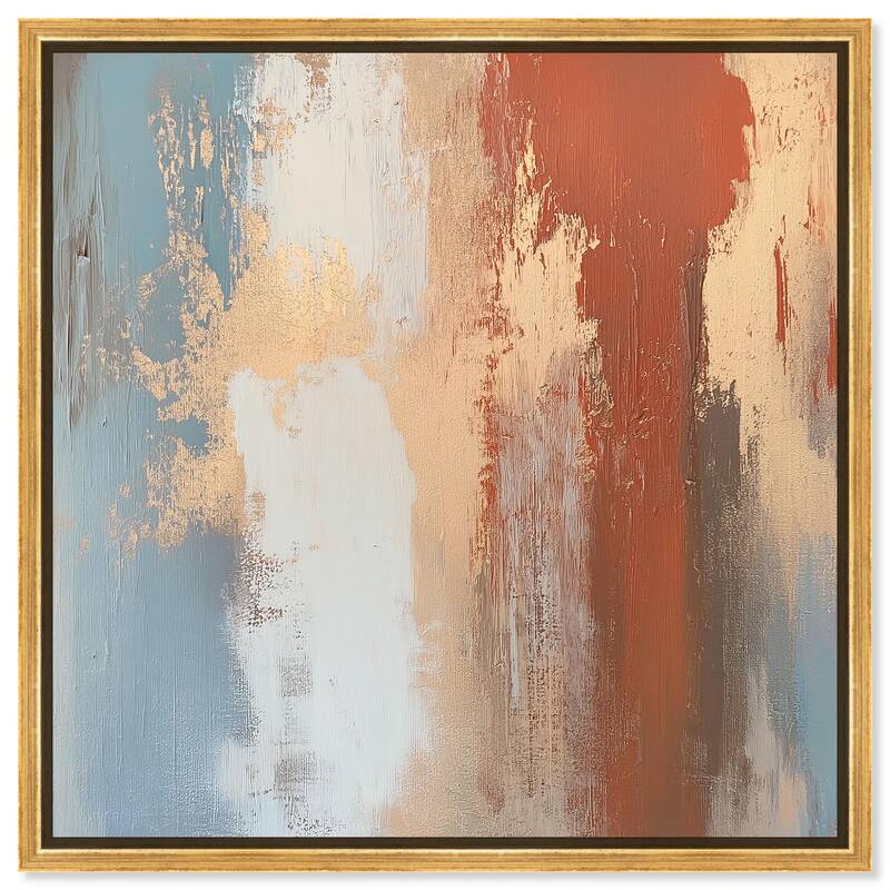 Coastal Rust I Canvas by Art Remedy - Gold - 30" x 30"