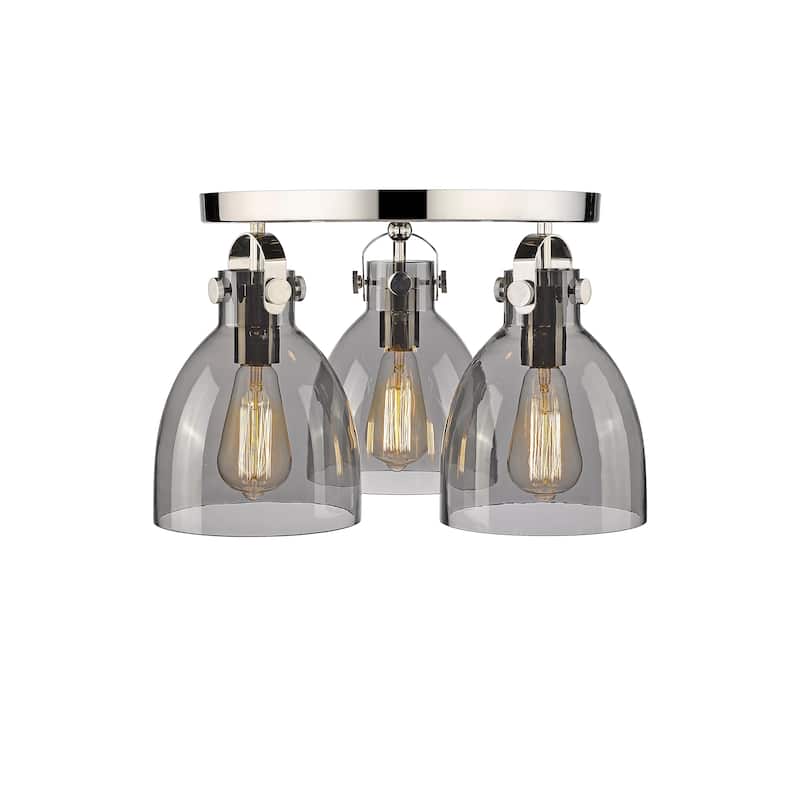Innovations Lighting Newton Bell - 3 Light 7" Flush Mount