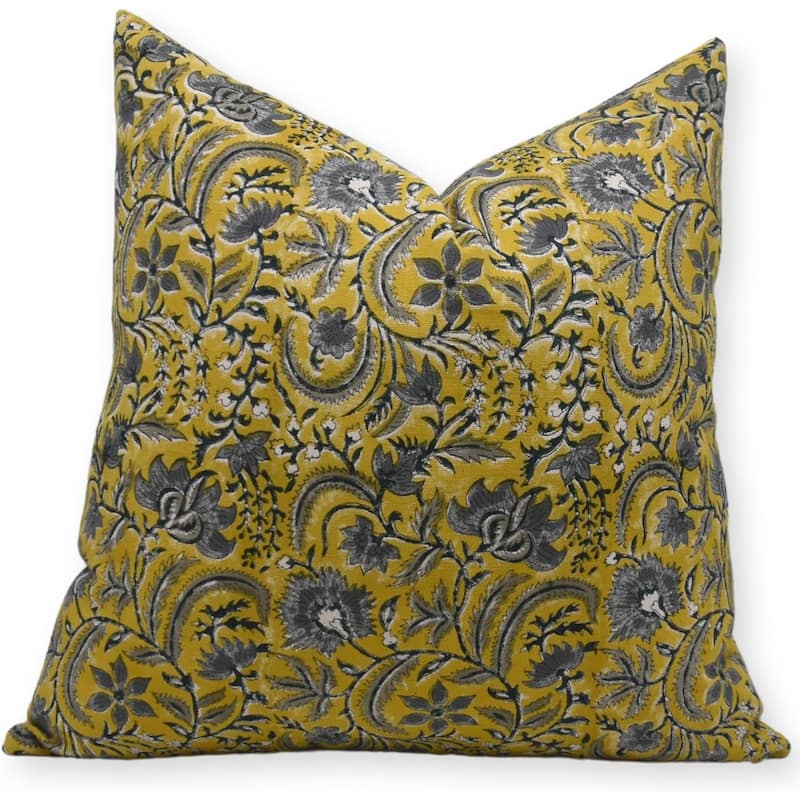 Fabdivine Cotton Boho Block print pillow Cover - Pillow Covers - 14" x 36"