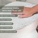 preview thumbnail 109 of 189, Home Weavers Waterford Collection Cotton Toilet Lid Rug | Elastic Fit | Fit Most Standard Toilet Lid | 18"x18"