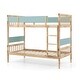 preview thumbnail 24 of 22, Costway Twin Over Twin Bunk Bed Solid Wood Bed Frame with Ladder