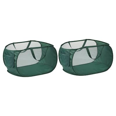 Mesh Laundry Hamper, 2 Pack Collapsible Laundry Baskets Laundry Bag