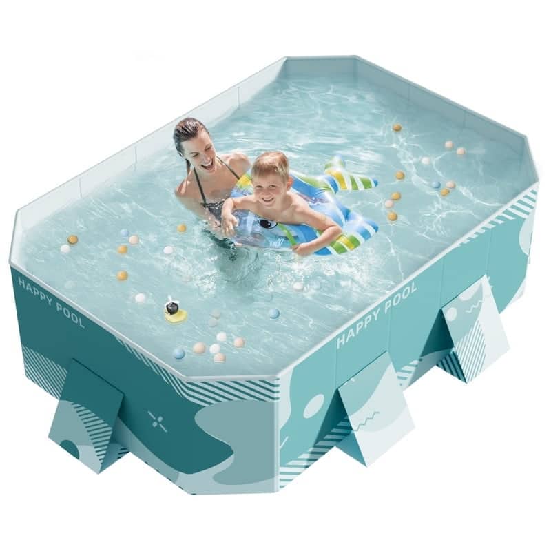 Homall Foldable Above Ground Swimming Pool Portable Outdoor Inflatable-free Pools