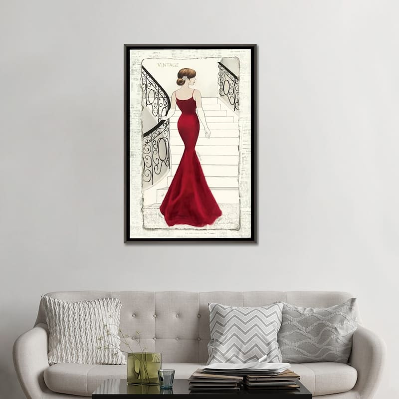 iCanvas "La Belle Rouge" by Emily Adams Framed