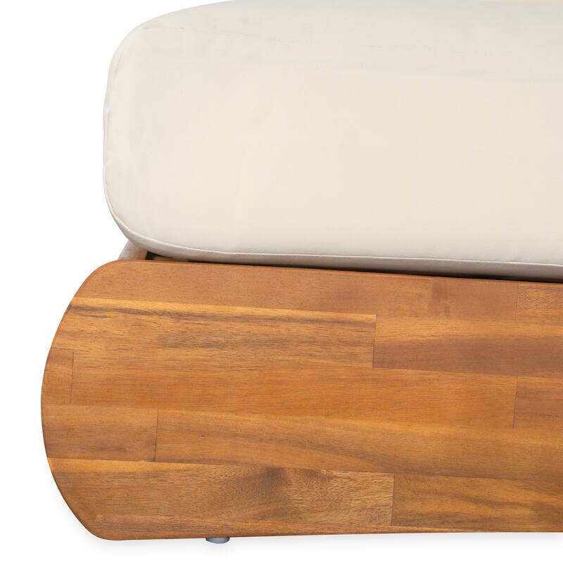 Christopher Knight Home - Solstice Acacia Wood Outdoor Sofa With Dual Chair