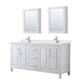 Option White / Giotto Quartz Top / Polished Chrome