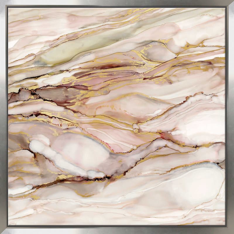 "Graceful Marble I" by Carol Robinson Print on Floating Canvas