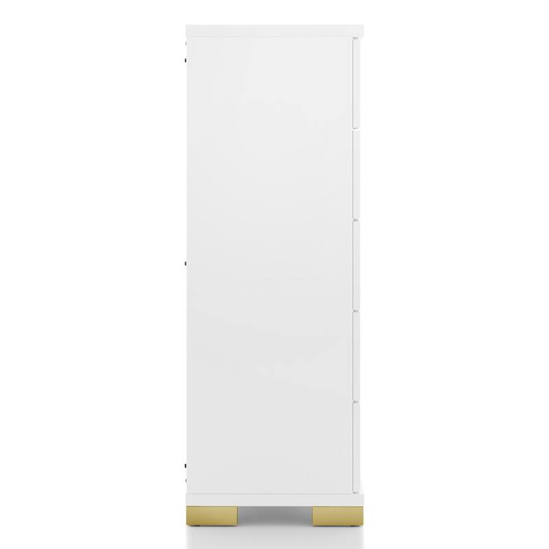 Furniture of America Halifax Modern Wood 5-Drawer Chest