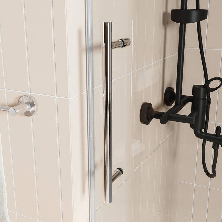 DeerValley Concord 56" - 60" W x 76" H Single Sliding Frameless Shower Door
