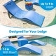 preview thumbnail 22 of 48, Aqua Outdoors In-Pool Chaise Lounge Chairs for 0-9 In. of Water - All Weather Resistant, No Plugs/Tools Needed - (Set of 2)