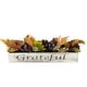 preview thumbnail 2 of 4, 24" Harvest Pomegranate 3-Piece Candle Holder "Grateful" Wooden Box