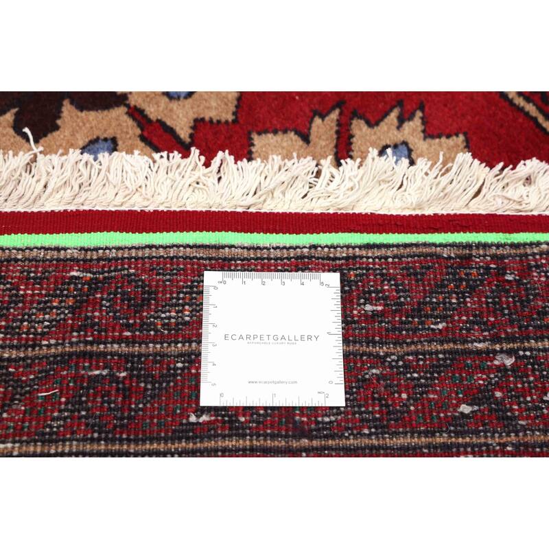 ECARPETGALLERY Hand-knotted Teimani Dark Red Wool Rug - 3'3 x 5'10