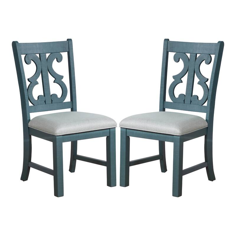 Sylmer Farmhouse Wood Dining Chairs (Set of 2) by Furniture of America