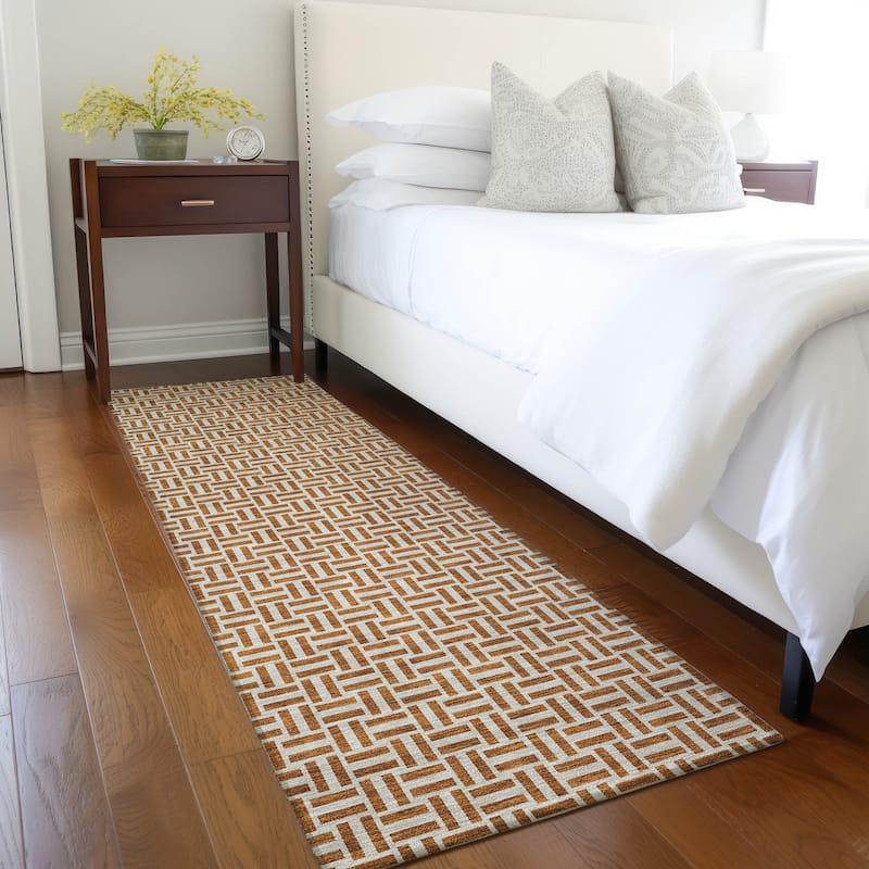 Machine Washable Indoor/ Outdoor Chantille Contemporary Casual Rug