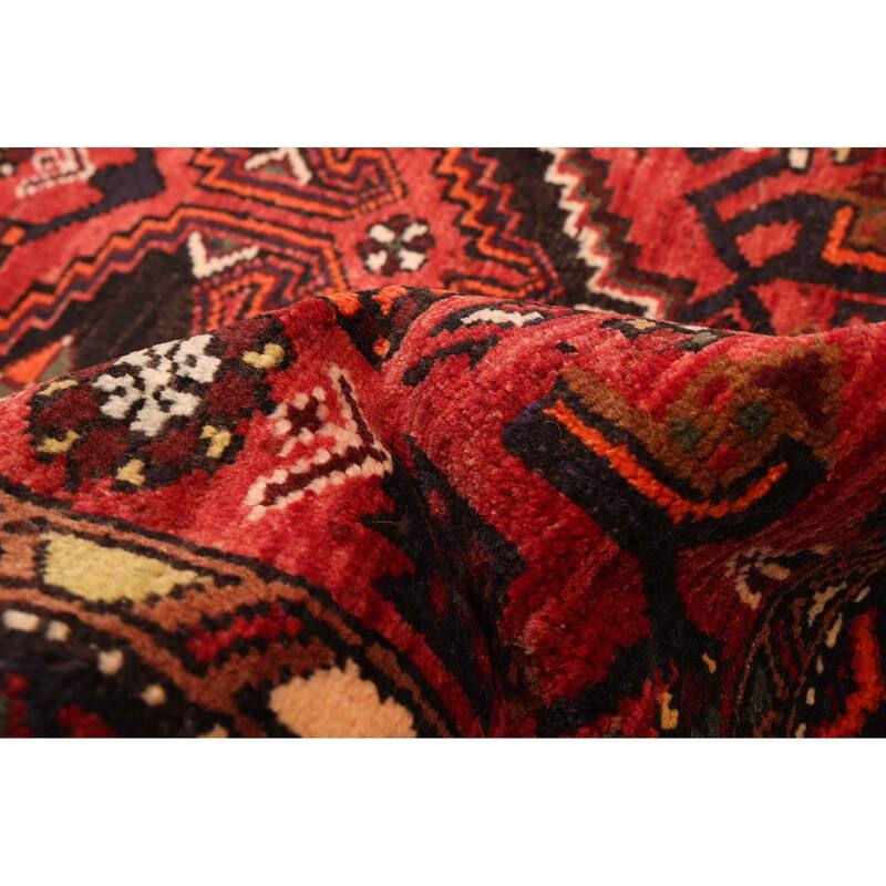 ECARPETGALLERY Hand-knotted Andelz Red Wool Rug - 4'4 x 7'0