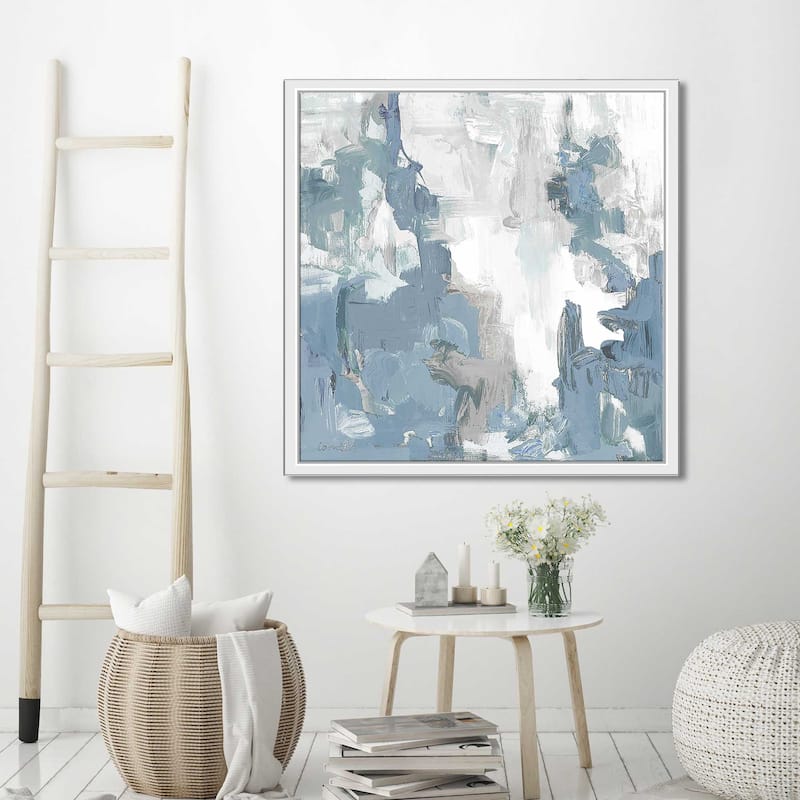 "Blue Serenade I" Print on Floating Canvas