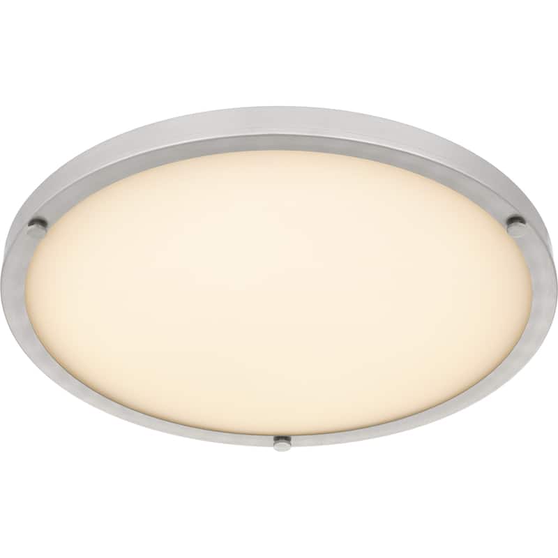 Donne Integrated LED Brushed Nickel Semi-Flush Mount with CCT Switch