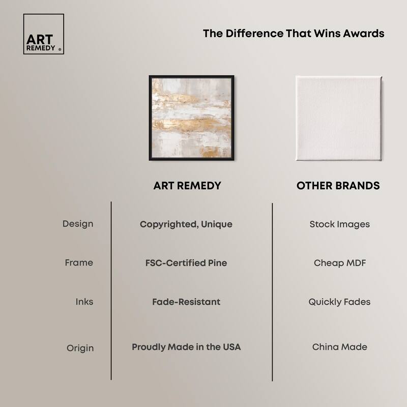 Melted Goldscape I Canvas by Art Remedy