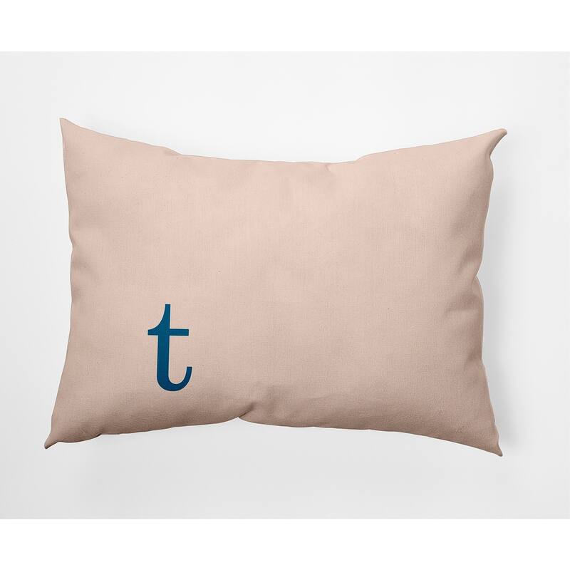 Modern Monogram Decorative Throw Pillow - 14" x 20" - t