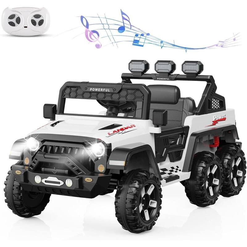 24V Power Wheels for Kids, - White
