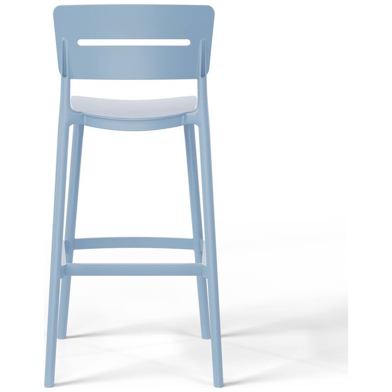 Frond and Form 29.5 Inch Outdoor Bar Stool (Set of 2)