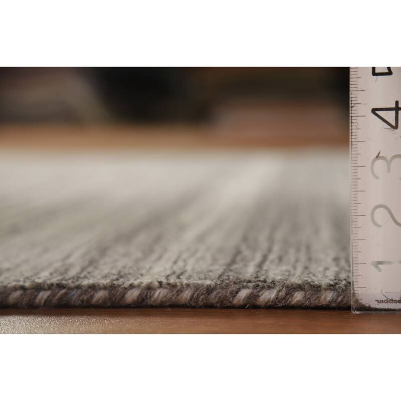 Hand Knotted Oriental 100% Wool Carpet Tribal Tribal Greys & Charcoal Gabbeh Area Rug - 7' 8'' X 5' 0''