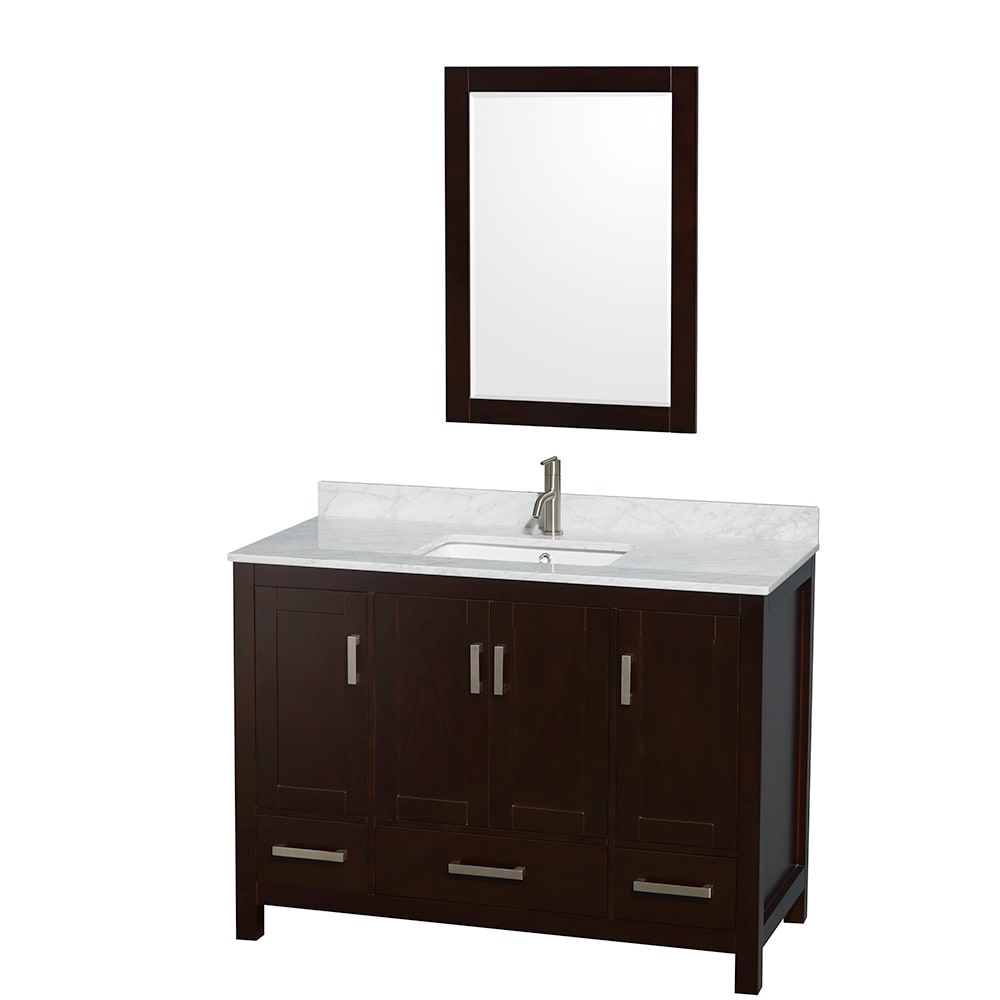 Wyndham Collection WCS141448SUNSM24 Sheffield 48" Free Standing Single