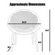 preview thumbnail 10 of 14, Set of 2 Modern Plastic Lounge Chair Plastic Legs with Polka Dots Spot Breathable for Patio Indoor Outdoor Use