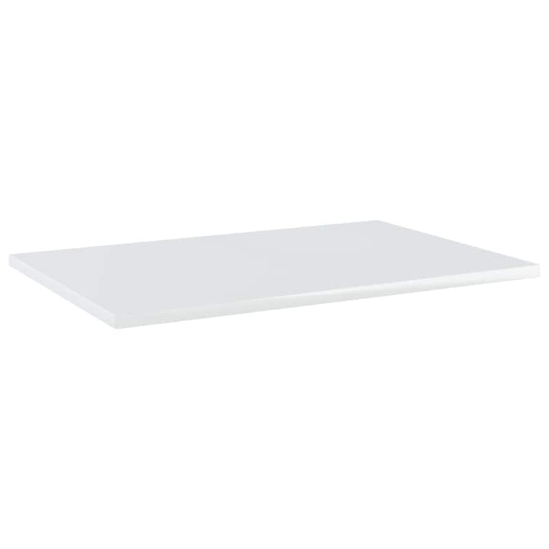 vidaXL Bookshelf Boards 8 pcs High Gloss White 23.6"x15.7"x0.6" Chipboard