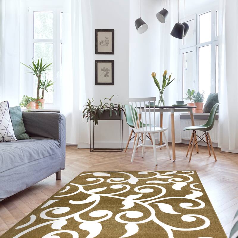 SUSSEXHOME Area Rugs Modern Desing for Living Room