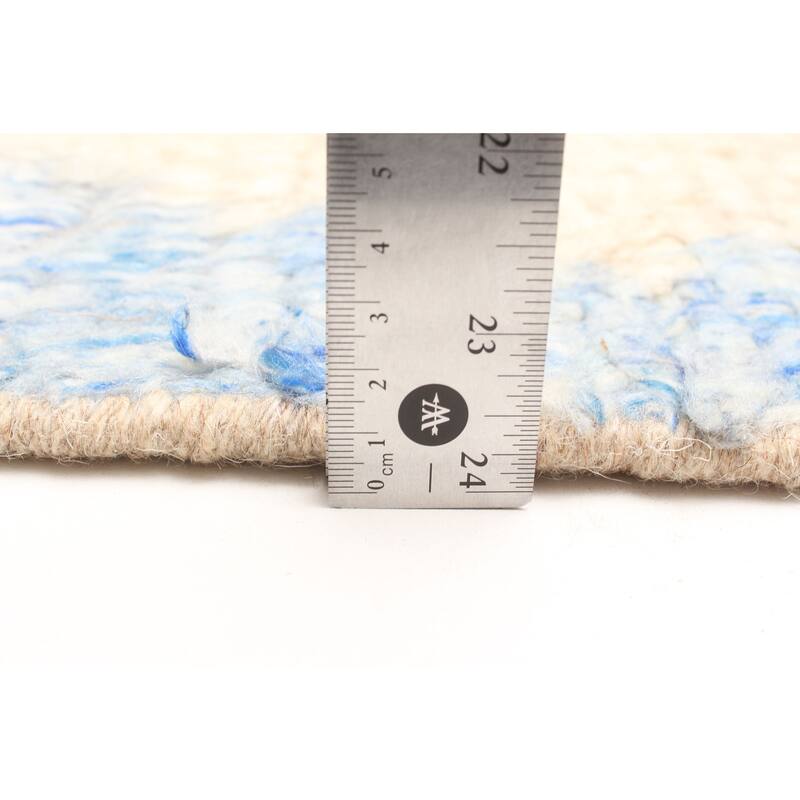 ECARPETGALLERY Hand-knotted Tangier Cream Wool Rug - 5'8 x 7'10